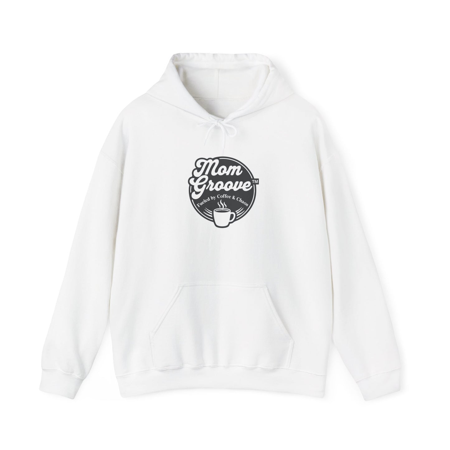 Mom Groove™ Busy Mom Hoodie - Fueled by Coffee & Chaos Sweatshirt