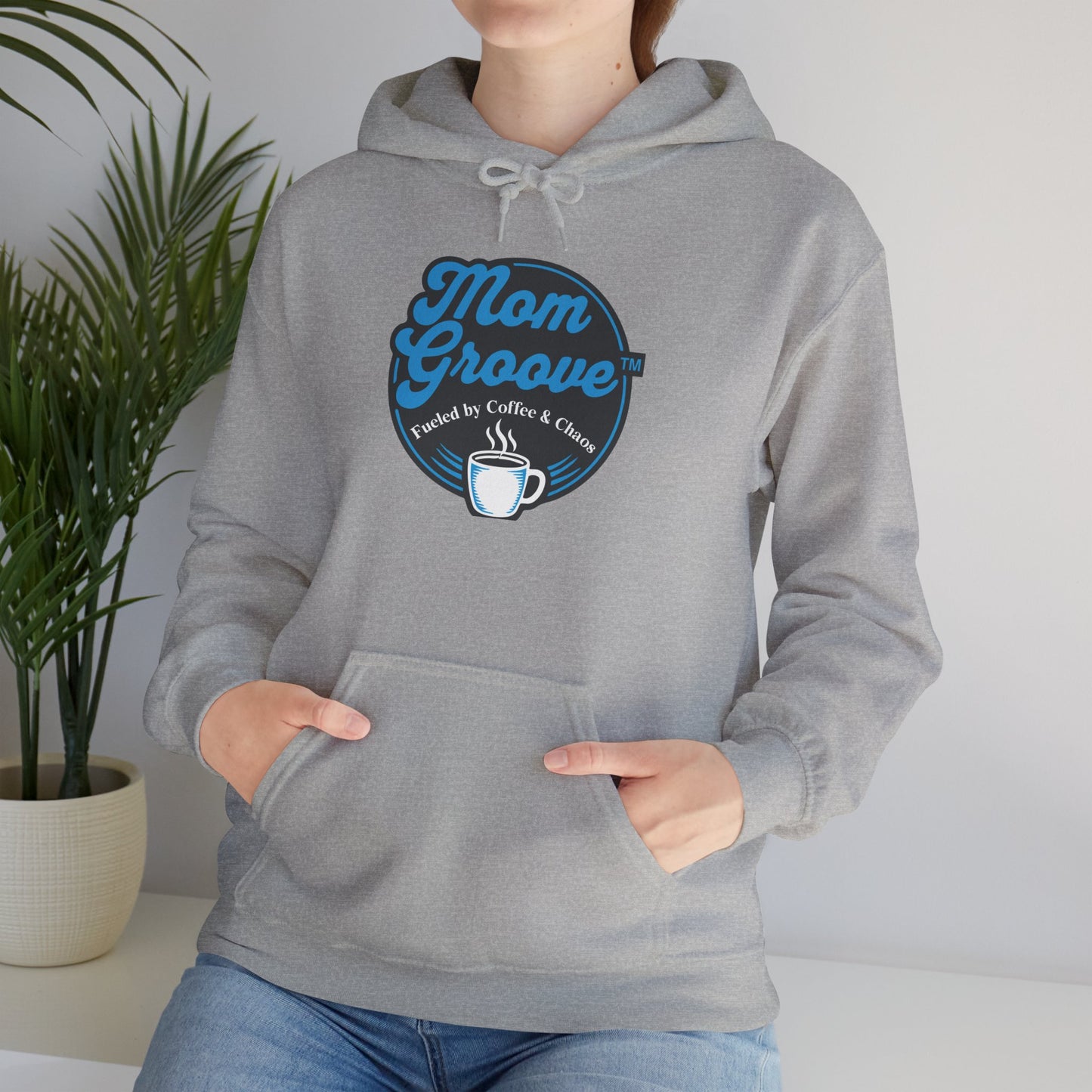 Mom Groove™ Mom Hoodie - Fueled by Coffee & Chaos Best Seller Sweatshirt Hoodies