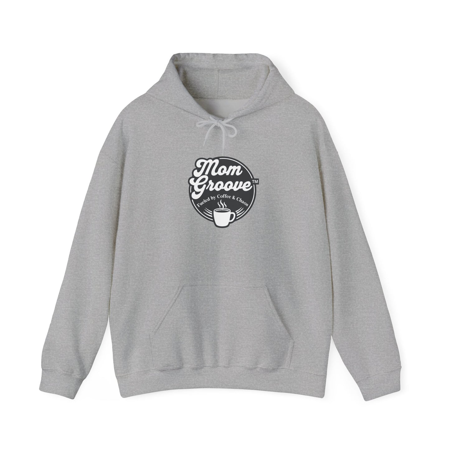 Mom Groove™ Busy Mom Hoodie - Fueled by Coffee & Chaos Sweatshirt