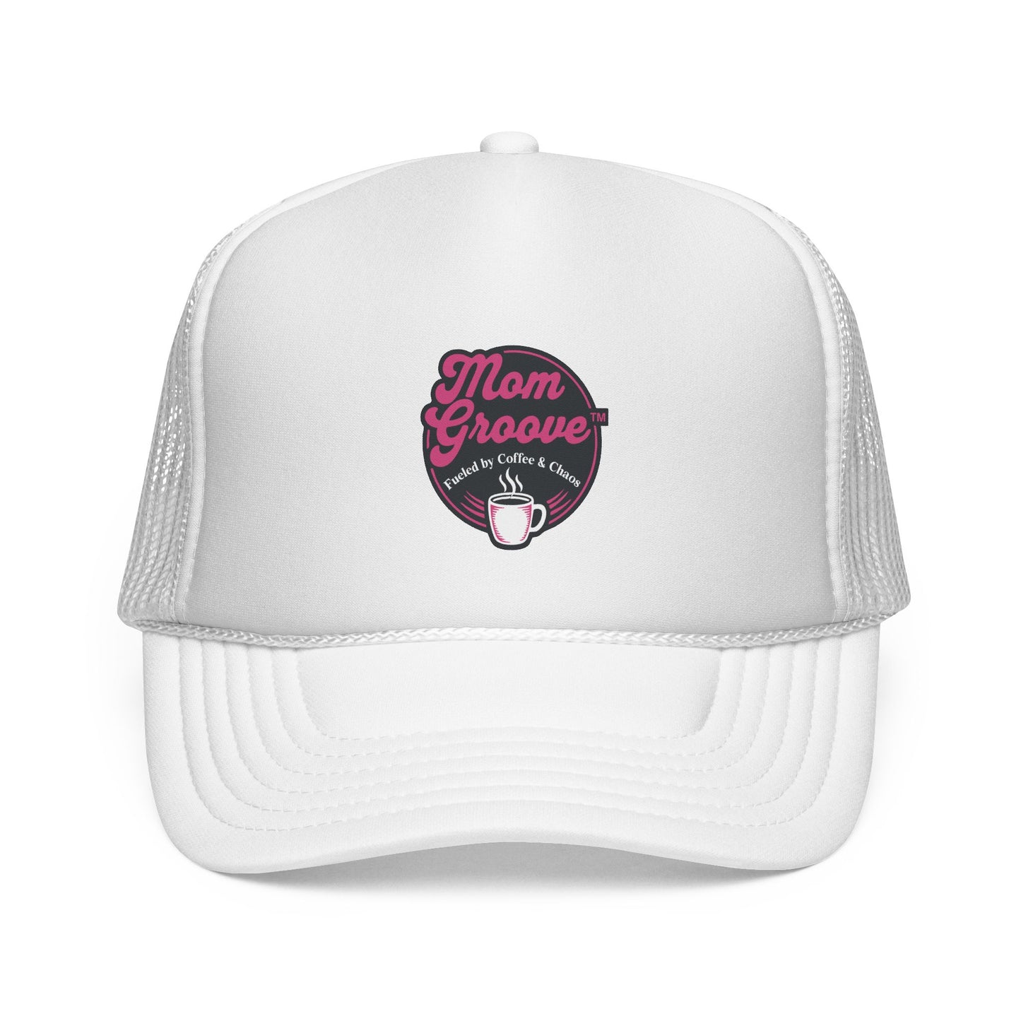 Mom Groove™ Bestseller Mom Hat - Fueled by Coffee & Chaos Trucker Cap