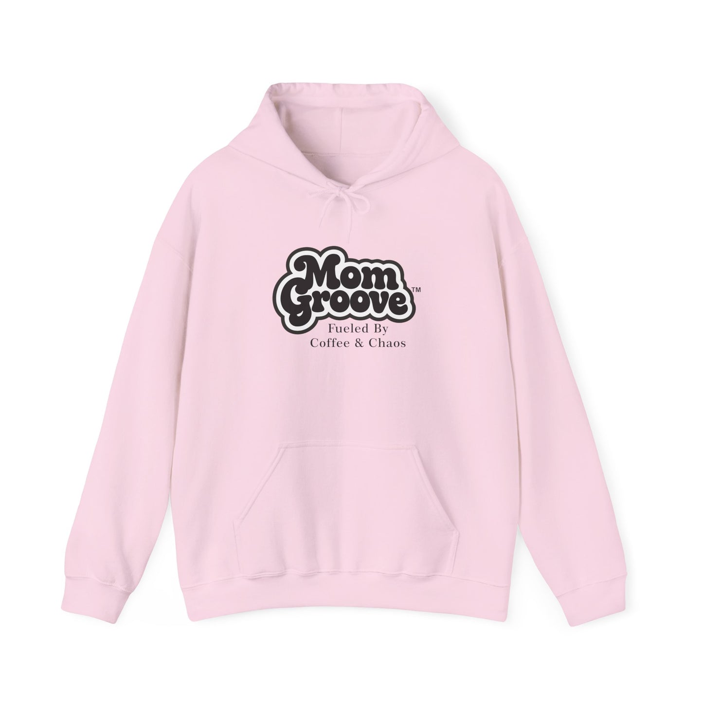 Mom Groove Hoodie - Retro 'Fueled By Coffee & Chaos' Mother's Day Sweatshirt