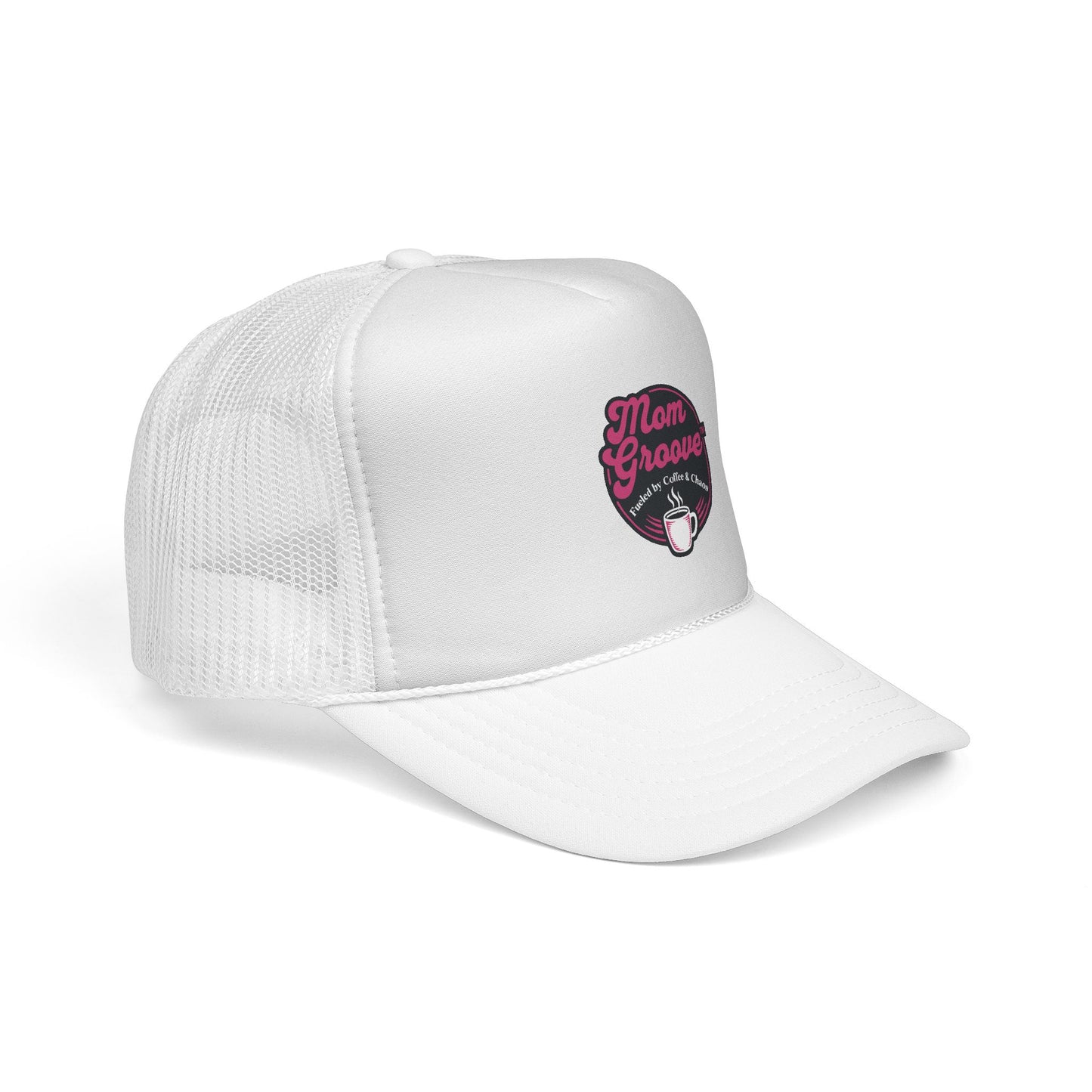 Mom Groove™ Bestseller Mom Hat - Fueled by Coffee & Chaos Trucker Cap