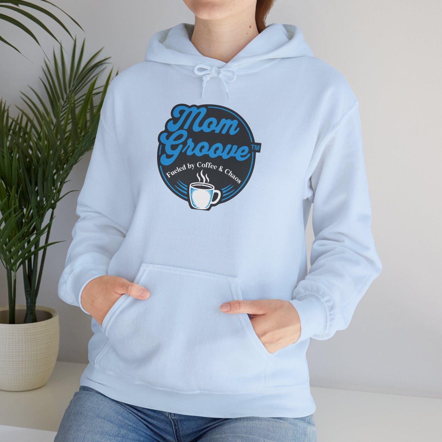 Mom Groove™ Mom Hoodie - Fueled by Coffee & Chaos Best Seller Sweatshirt Hoodies