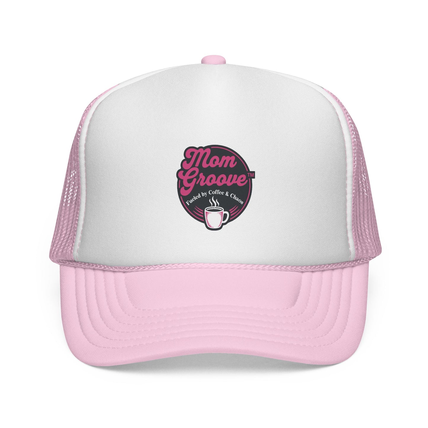 Mom Groove™ Bestseller Mom Hat - Fueled by Coffee & Chaos Trucker Cap