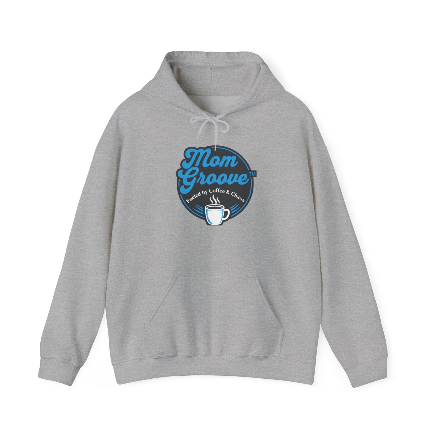 Mom Groove™ Mom Hoodie - Fueled by Coffee & Chaos Best Seller Sweatshirt Hoodies
