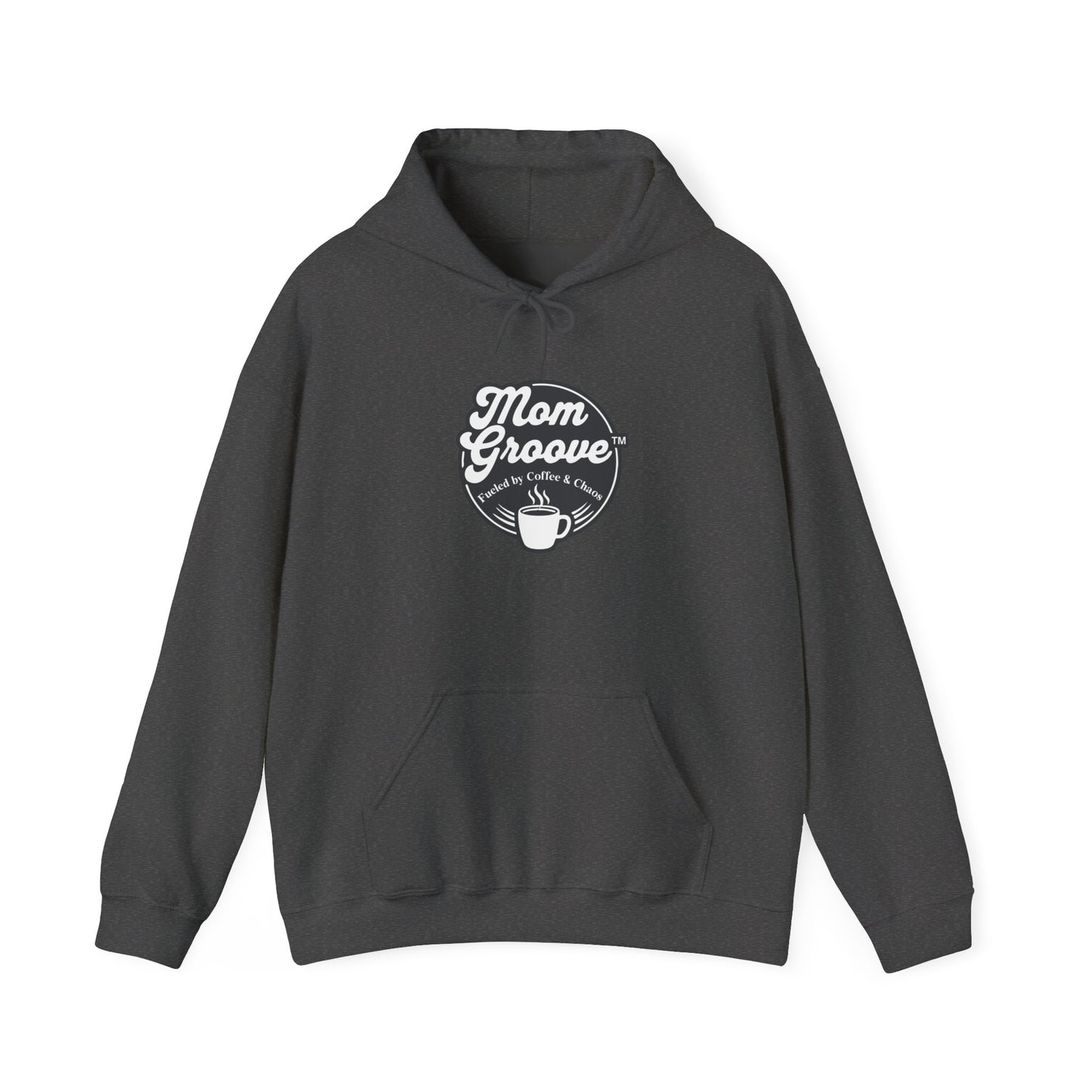 Mom Groove™ Busy Mom Hoodie - Fueled by Coffee & Chaos Sweatshirt
