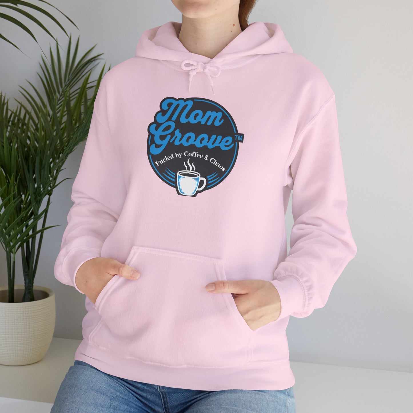 Mom Groove™ Mom Hoodie - Fueled by Coffee & Chaos Best Seller Sweatshirt Hoodies