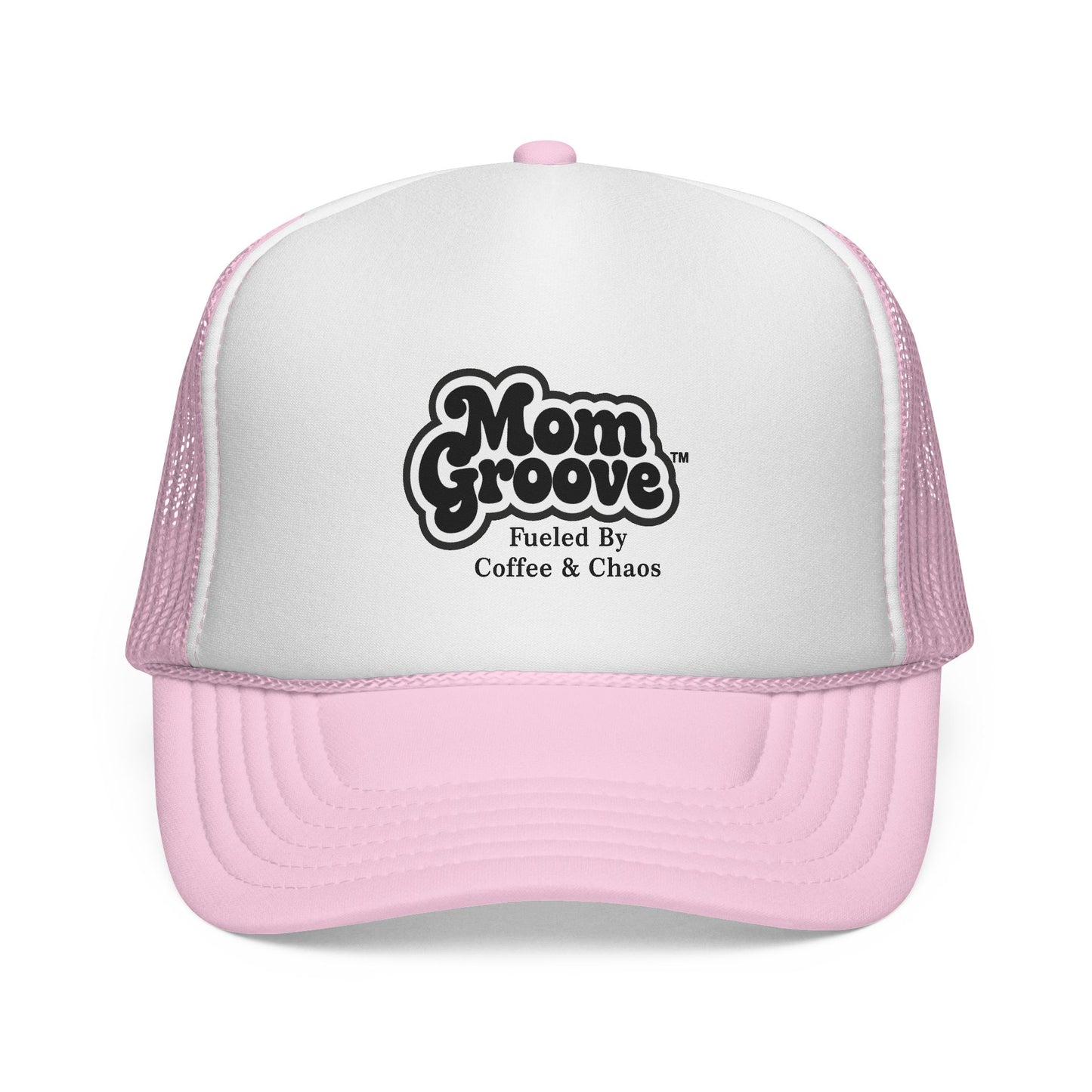 Mom Groove™ Mom Hat - Fueled by Coffee & Chaos Trucker Cap