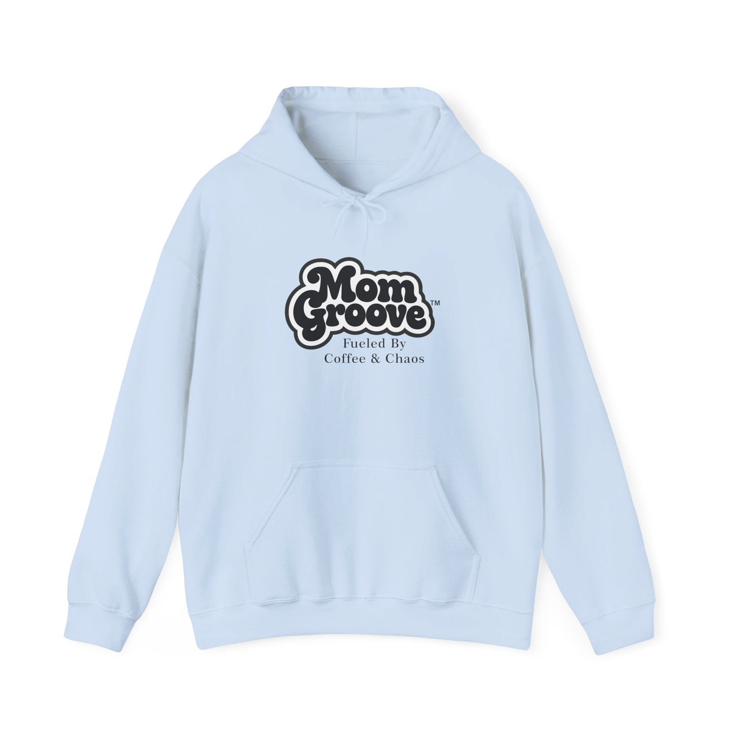 Mom Groove Hoodie - Retro 'Fueled By Coffee & Chaos' Mother's Day Sweatshirt