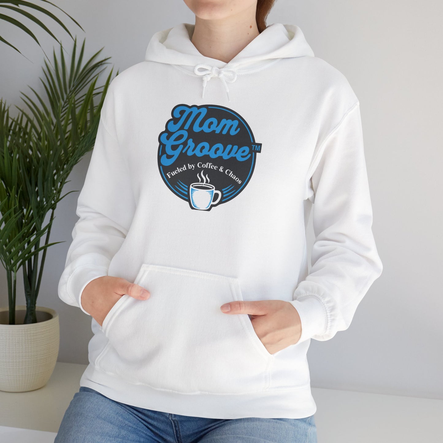 Mom Groove™ Mom Hoodie - Fueled by Coffee & Chaos Best Seller Sweatshirt Hoodies