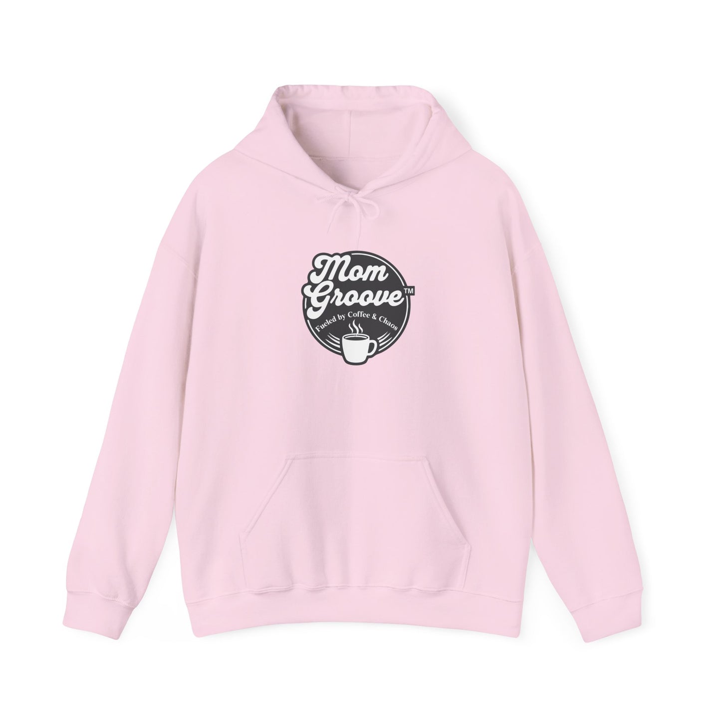 Mom Groove™ Busy Mom Hoodie - Fueled by Coffee & Chaos Sweatshirt