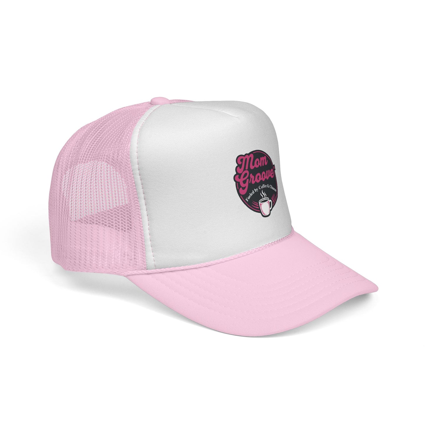 Mom Groove™ Bestseller Mom Hat - Fueled by Coffee & Chaos Trucker Cap