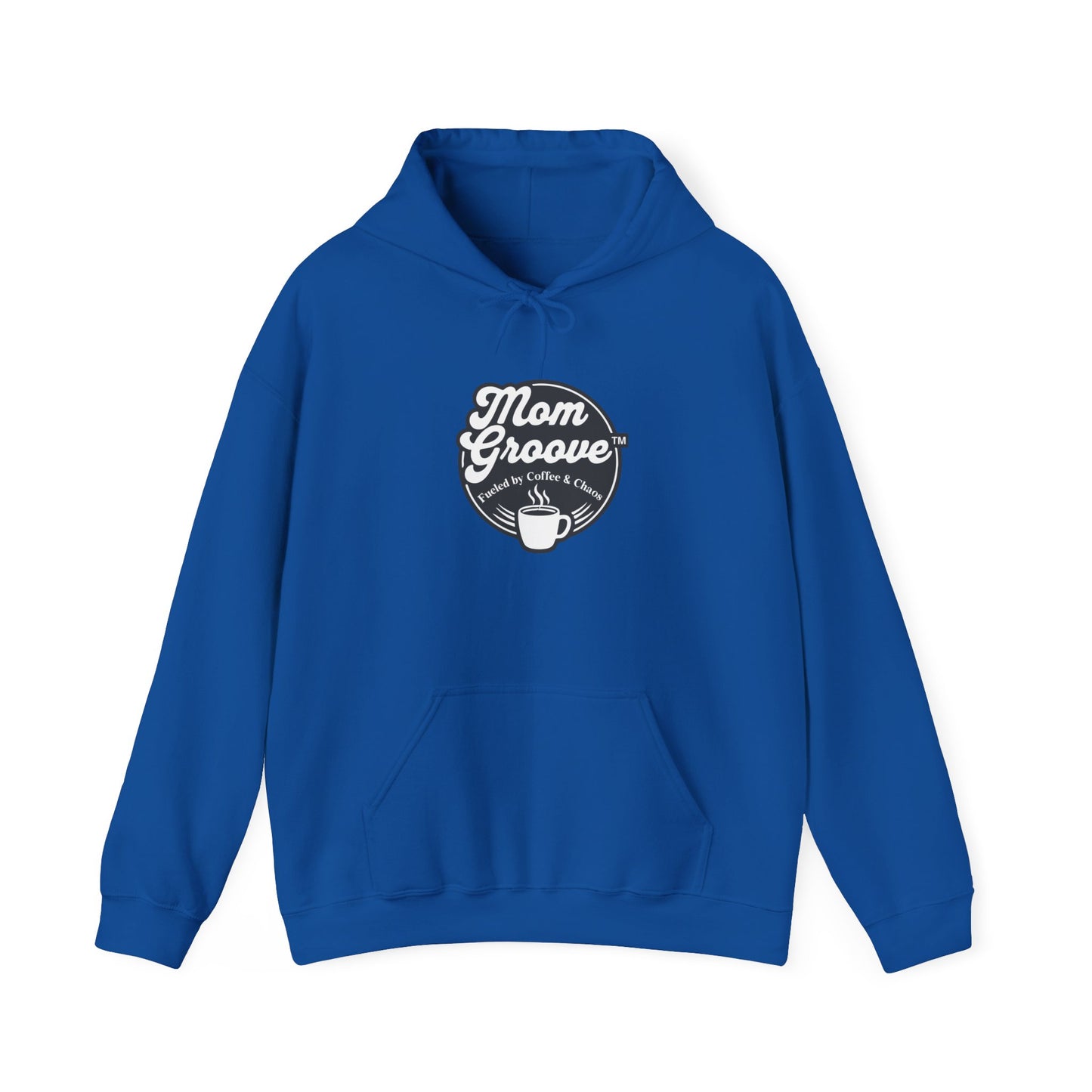 Mom Groove™ Busy Mom Hoodie - Fueled by Coffee & Chaos Sweatshirt