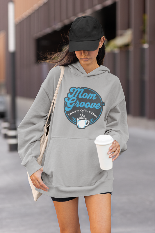 Mom Groove™ Mom Hoodie - Fueled by Coffee & Chaos Best Seller Sweatshirt Hoodies